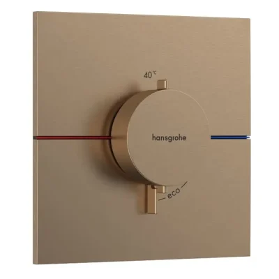 Hansgrohe ShowerSelect Comfort - zemapmetuma termostata maisītājs, birstēta bronza 15574140
