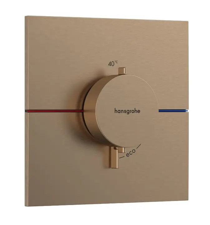 Hansgrohe ShowerSelect Comfort - zemapmetuma termostata maisītājs, birstēta bronza 15574140