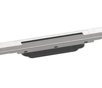 Hansgrohe RainDrain Flex - dušas noteka 1000 ar nerūsējošā tērauda resti, saīsināma, brīva montāža, matēts nerūsējošais tērauds 56046800