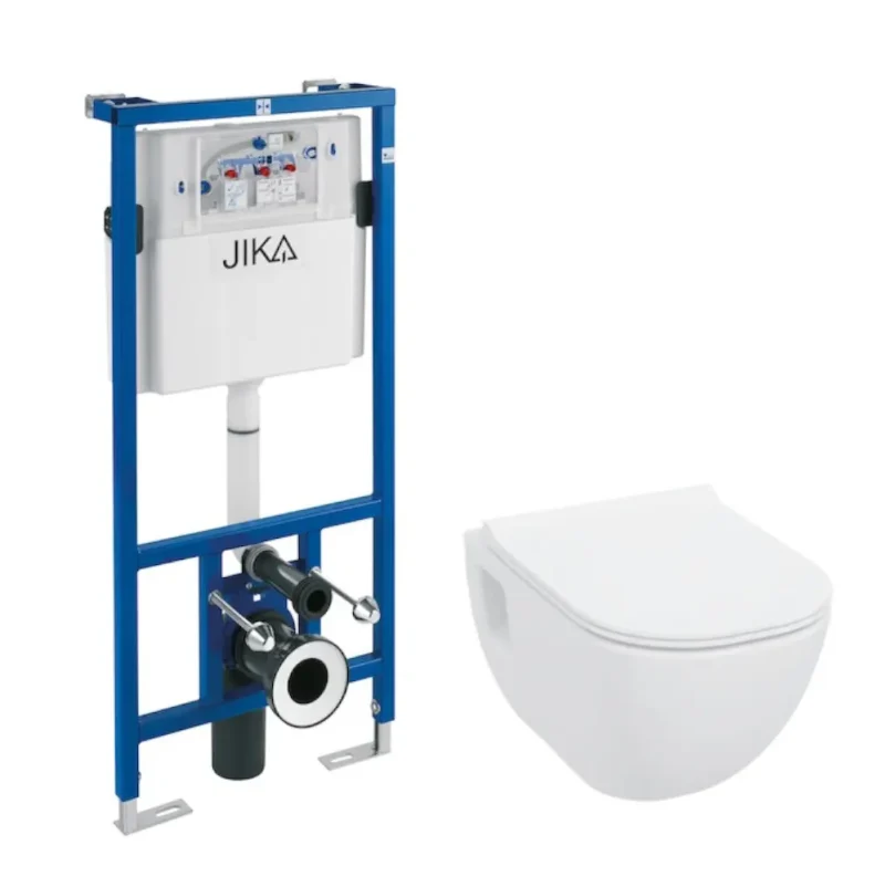 Jika Mio-N - komplekts: priekšsienas elements un piekaramais WC, Rimless, DualFlush, balts H6007160000002