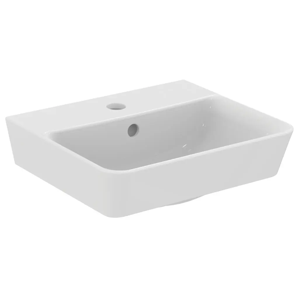 Ideal Standard Connect Air - izlietne Cube, 40x35x16 cm, ar pārplūdi, caurumu jaucējkrānam, ar Ideal Plus, balta E0307MA