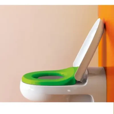 Laufen Florakids - WC sēdeklis, balts/zaļš H8910300720001