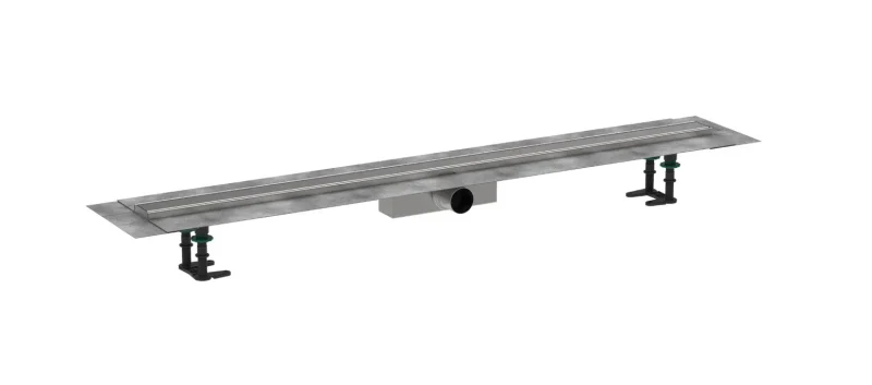 Hansgrohe RainDrain Compact - dušas noteka 120 cm, ar resti, birstēts nerūsējošais tērauds 56184800