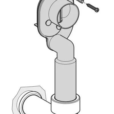 Laufen piederumi - sifons pisuāram, DN40, horizontāls H8958260000001
