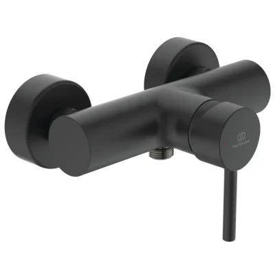 Ideal Standard CeraLine - dušas sienas maisītājs, melns BC200XG