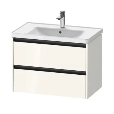 Duravit Ketho.2 - izlietnes skapītis, 55x78x46 cm, 2 atvilktnes, balts spīdīgs K25283022220000