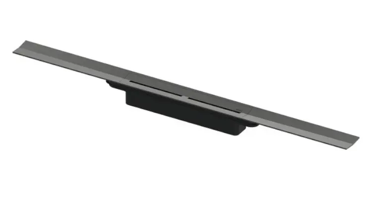 Tece TECEdrainprofile - dušas noteka 90 cm, hroms melns birstēts 670901
