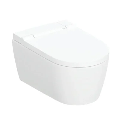 Geberit AquaClean - elektroniskais bidē Sela ar keramiku, montāžai pie sienas, TurboFlush, SoftClosing, KeraTect, matēts balts 146.220.JT.1