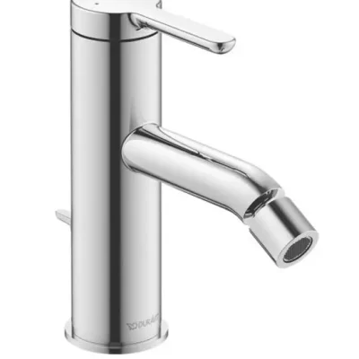 Duravit C.1 - brīvi stāvošs bidē maisītājs ar izteku, hromēts C12400001010