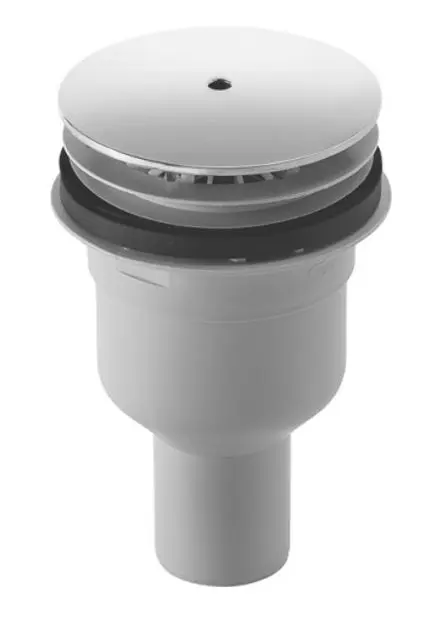 Duravit piederumi - noteces komplekts dušas paliktņiem, vertikāla notece, hromēts 790269000000000