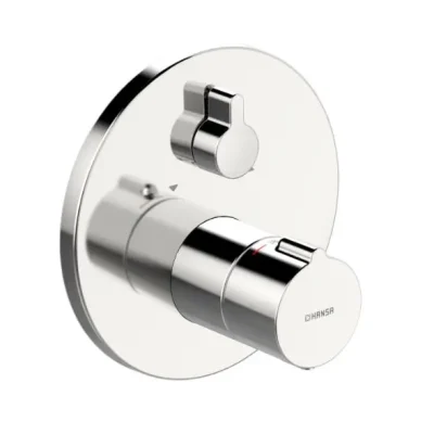 Hansa Home - termostata vannas maisītājs, zemapmetuma montāža, 2 izvadi, hroms 88623045