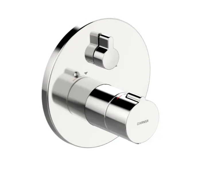 Hansa Home - termostata vannas maisītājs, zemapmetuma montāža, 2 izvadi, hroms 88623045