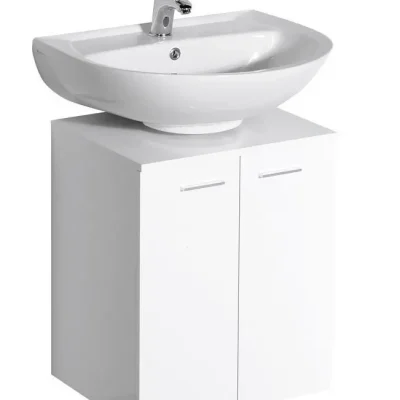 Aqualine Dino - izlietnes skapis 50x30x50 cm, balts 57030