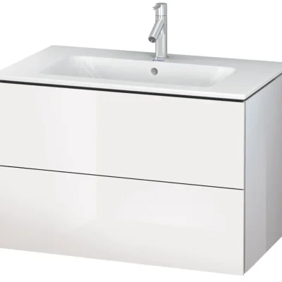 Duravit L-Cube - izlietnes skapītis 55x82x48 cm, 2 atvilktnes, balts spīdīgs LC624102222