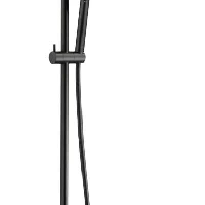 kielle Oudee - dušas komplekts ar termostatu, 20 cm, 1 strūklas veids, matēti melns 20602044E