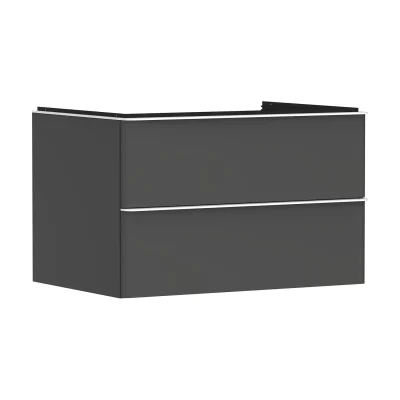 Hansgrohe Xelu Q - izlietnes skapītis, 50x78x55 cm, 2 atvilktnes, matēti pelēks/matēti balts 54075700