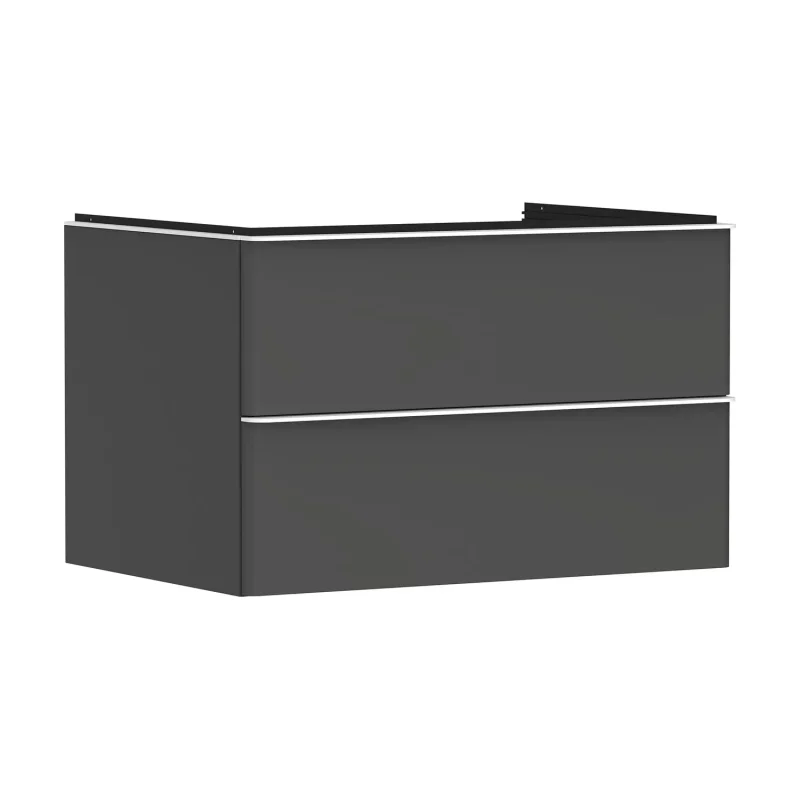 Hansgrohe Xelu Q - izlietnes skapītis, 50x78x55 cm, 2 atvilktnes, matēti pelēks/matēti balts 54075700