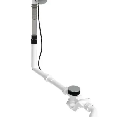Duravit piederumi - noteces un pārplūdes komplekts, Bowdena trose, hromēts 792216000001000