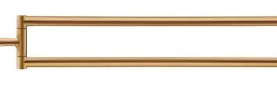 Duravit Starck T - dubultais dvieļu turētājs, grozāms, garums 47 cm, birstēta bronza 0099410400