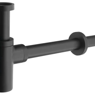 Sapho Siphons - sifons izlietnei 1 1/4, noteka 32 mm, apaļš, matēti melns SI515