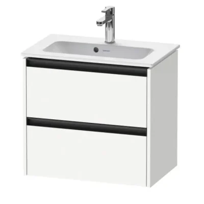 Duravit Ketho.2 - izlietnes skapītis, 55x61x39 cm, 2 atvilktnes, balts matēts K25255018180000