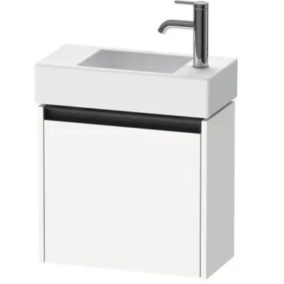 Duravit Ketho.2 - izlietnes skapītis 44x48x24 cm, ar 1 durvīm, eņģes kreisajā pusē, balts matēts K25072L18180000