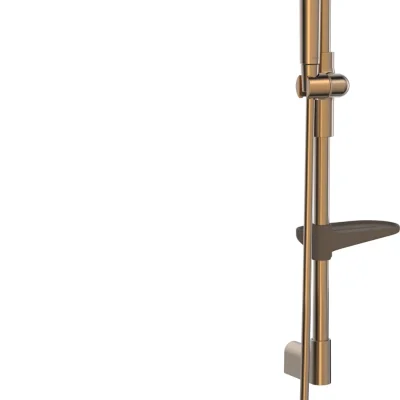 Hansa Prisma - dušas komplekts ar termostatu, 3 strūklu veidi, matēti bronza 4813042181