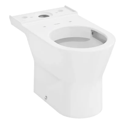 Hansgrohe EluPura Original S - WC kombinētā bļoda, noteka aizmugurē, Rimless, HygieneEffect, balts 62038450