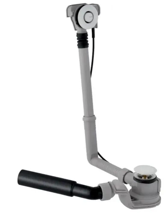 Geberit aksesuāri - vannas noteces un pārplūdes komplekts, PushControl ekscentra vadība, garums: 260 mm, hromēts 150.755.21.6