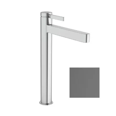 Hansgrohe Finoris - izlietnes maisītājs, ar Push-Open noteces komplektu, CoolStart, EcoSmart, birstēts melns hroms 76072340