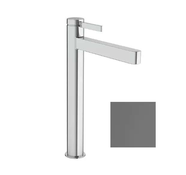 Hansgrohe Finoris - izlietnes maisītājs, ar Push-Open noteces komplektu, CoolStart, EcoSmart, birstēts melns hroms 76072340