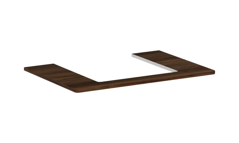 Hansgrohe Xelu Q - izlietnes virsma 78x55 cm, izgriezums vidū, tumšs riekstkoks 54094630