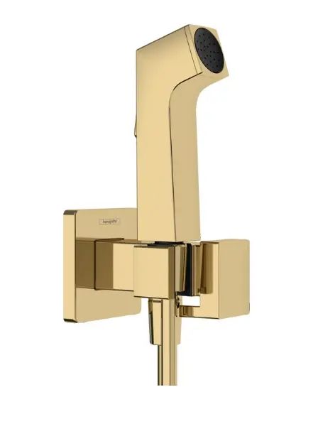 Hansgrohe - Bidē zemapmetuma maisītājs ar rokas dušu, pulēts zelta apdare 29233990