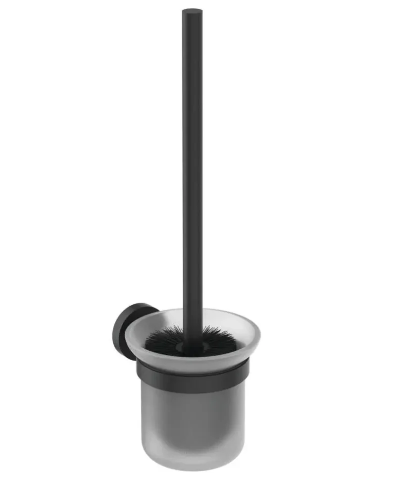 Ideal Standard IOM - WC birste ar turētāju, melns/ satinēts stikls A9119XG