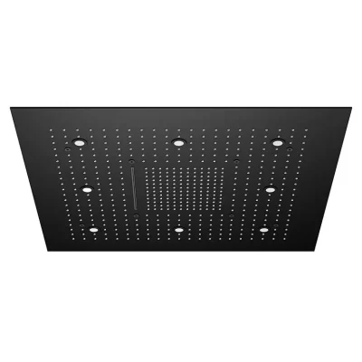 Steinberg 390 - galvas duša, 80x80 cm, 3 strūklas veidi, LED gaisma, melns 390 6680 S