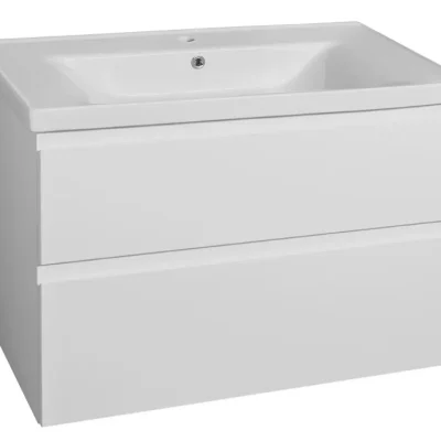 Aqualine Altair - izlietnes skapītis 60x87x45 cm, 2 atvilktnes, balts AI290