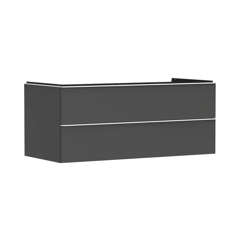 Hansgrohe Xelu Q - izlietnes apakšskapītis, 50x118x55 cm, 2 atvilktnes, matēti pelēks/matēti balts 54083700