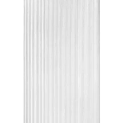 Polysan Esca - Walk-In dušas siena 867x2100 mm, bez profila, Flute stikls ES1390