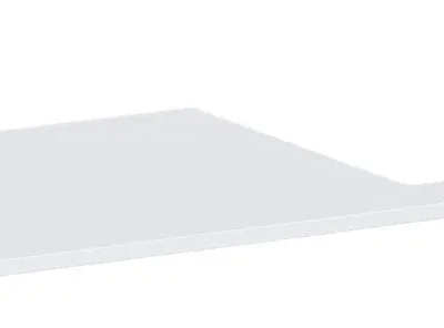 Hansgrohe Xilesa E - izlietnes plātne, 138x55 cm, izgriezums labajā pusē, matēti balta 54273700