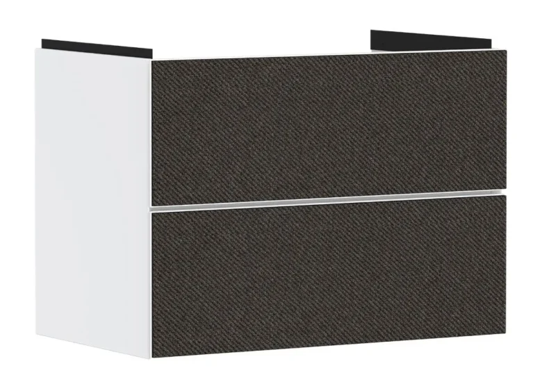 Hansgrohe Xevolos E - izlietnes skapītis, 78x58x48 cm, 2 atvilktnes, matēti balts/tekstils tumši pelēks 54178660