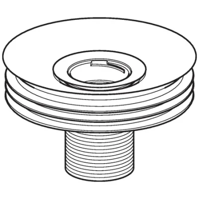 Geberit piederumi - smaku slazda adapteris bezūdens pisuāriem, diametrs 125 mm 116.062.00.1