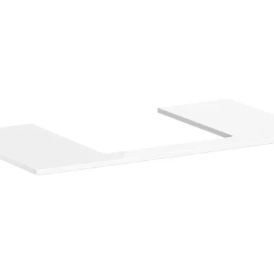 Hansgrohe Xelu Q - izlietnes plātne 98x55 cm, izgriezums vidū, balta spīdīga 54095050