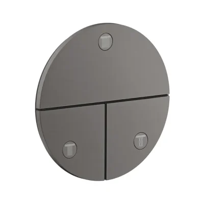 Axor ShowerSelect ID - zemapmetuma vārsts, 3 patērētājiem, hroms melns birstēts 36779340