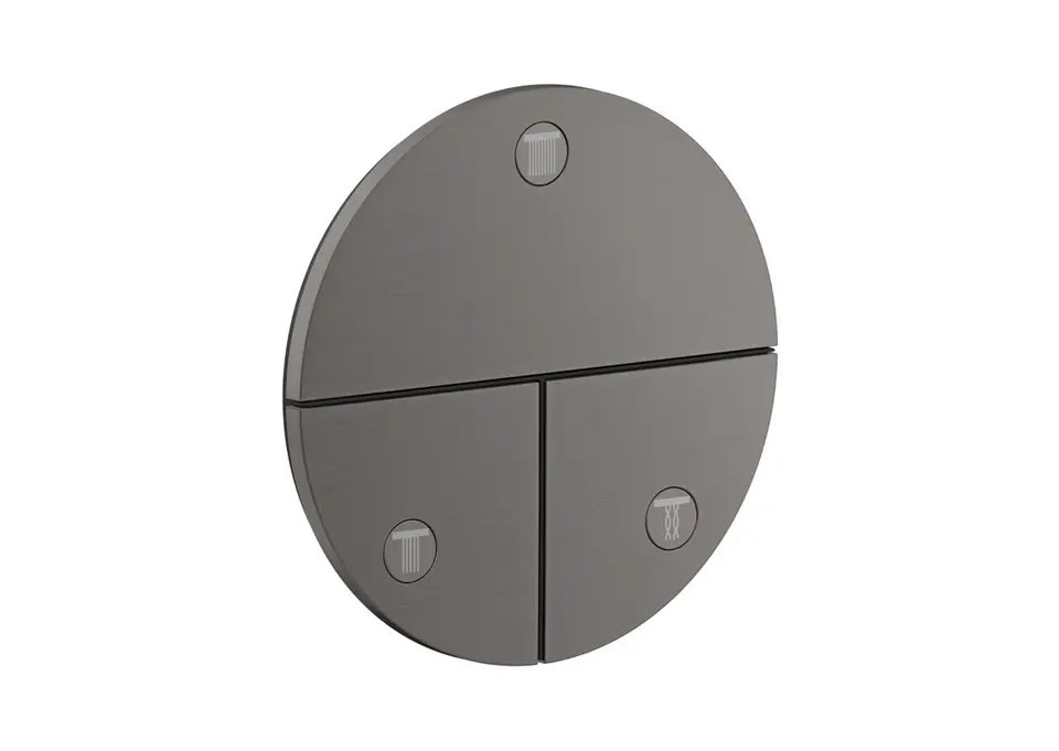 Axor ShowerSelect ID - zemapmetuma vārsts, 3 patērētājiem, hroms melns birstēts 36779340