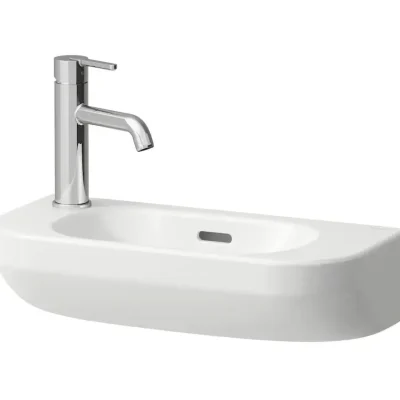Laufen Lua - roku mazgājamā izlietne 50x23 cm, ar pārplūdi, jaucējkrāna atvere kreisajā pusē, balta H8150820001051