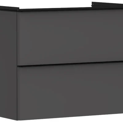 Hansgrohe Xelu Q - izlietnes apakšskapītis, 63x78x50 cm, 2 atvilktnes, matēti pelēks/matēti melns 54028670
