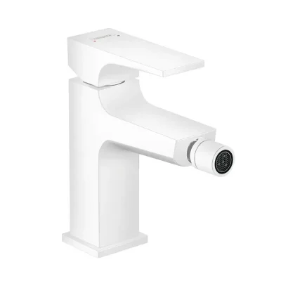Hansgrohe Metropol - bidē maisītājs ar noteces komplektu Push-Open, balti matēts 32520700