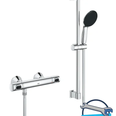 Grohe Precision Flow - dušas komplekts ar termostatu, hroms 34800001