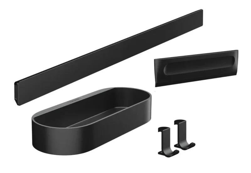 Hansgrohe WallStoris - vannas istabas aksesuāri, matēti melns 27967670