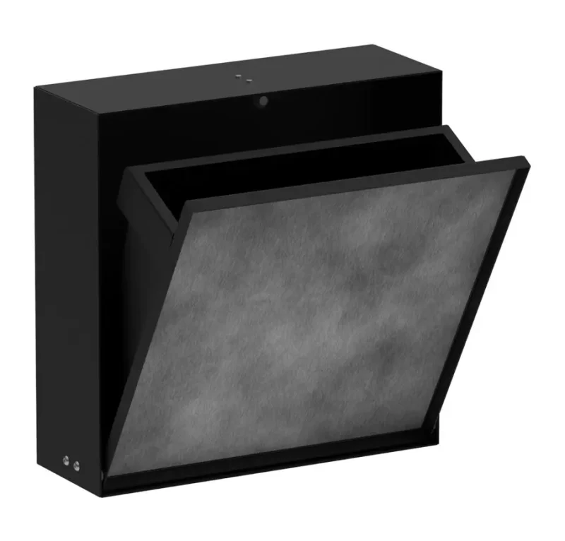 Hansgrohe XtraStoris Rock - zemapmetuma atkritumu konteiners 4 l, matēti melns 56089670